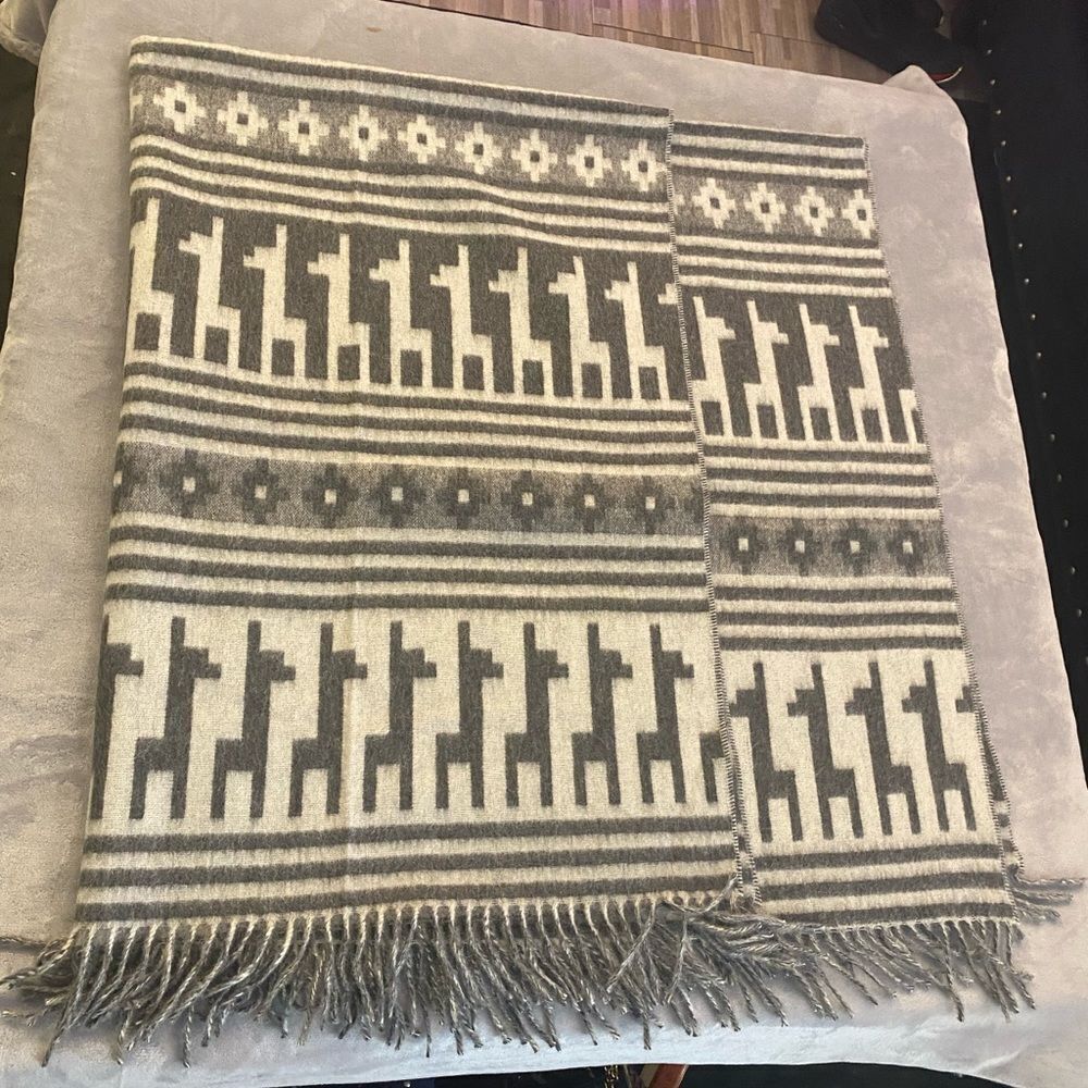 Alpaca Threads alpaca wool blanket 54x70 inches